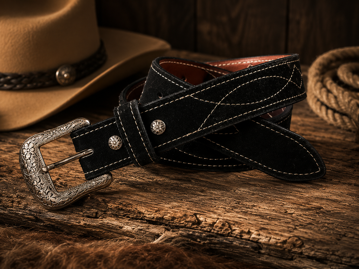 The Gunslinger | Suede Leather Belt