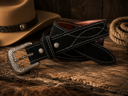 The Gunslinger | Suede Leather Belt